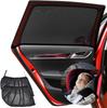 2 Stück Sonnenschutz Auto Seitenfenster-Bildschirm Universal Sonnenblende Netz für Seitenfenster Mesh-Material Baby Kinder Haustiere Verdunkelungsschutz Privatsphäre