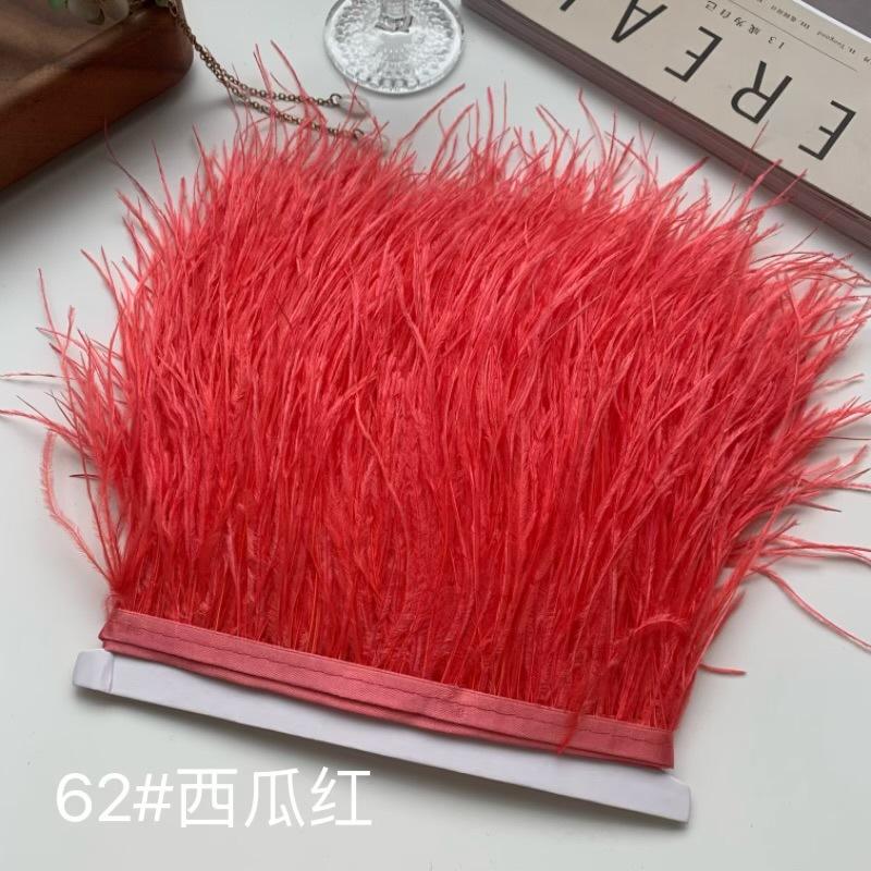 Ostrich Hair Cloth Edge 10-15Cm Clothing Accessories Diy Skirt Decoration Dress Neckline Cuffs Feathers