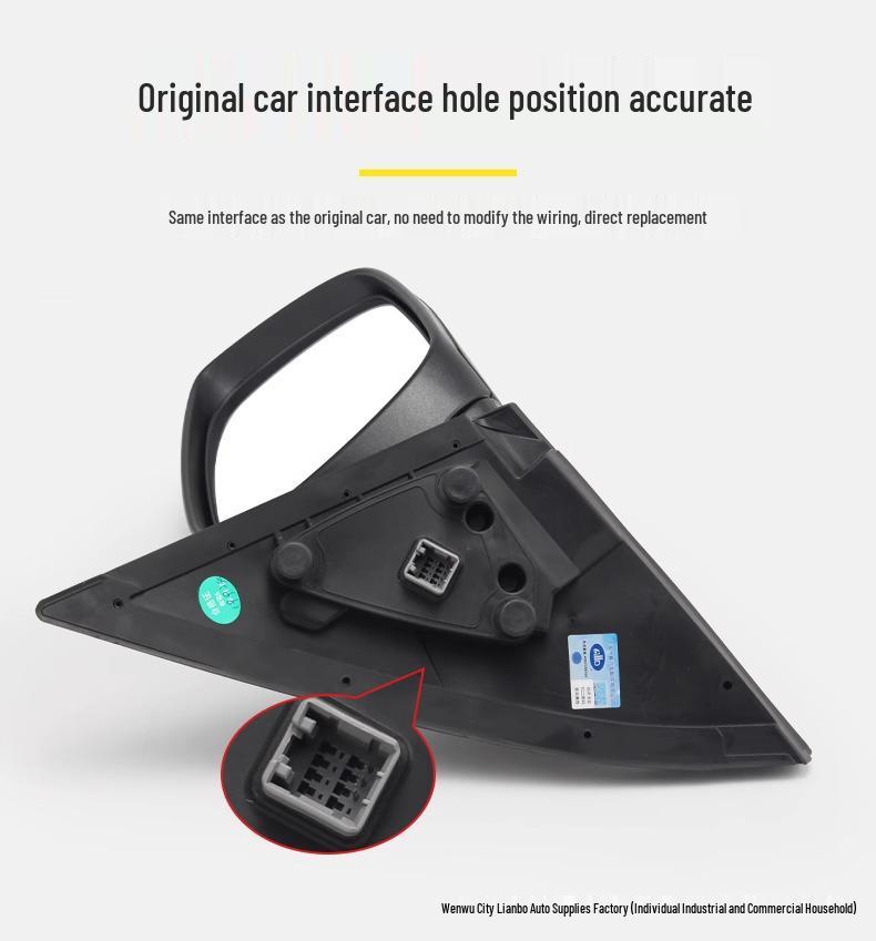 Hyundai Elantra Rearview Mirror Assembly for 2011-2016 Models with Anti-Glare, Automatic Folding, and Reversing Features.