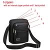 Four Or Six Layer Zipper Waterproof Single Shoulder Messenger Bag Business Bag Wallet