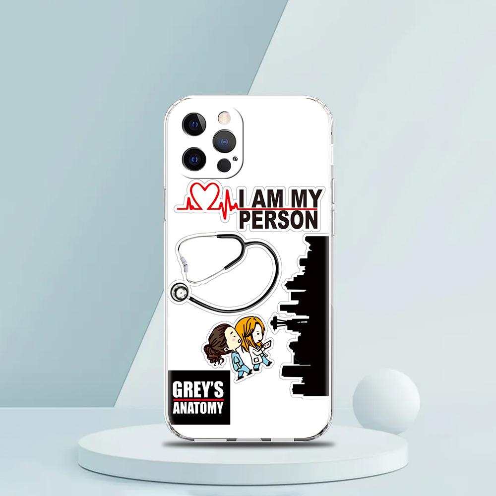Greys Anatomy You Are My Person Luxury Phone Case For iPhone 16 15 14 13 12 11 Pro Max XS X XR SE 7 8 Plus soft Clear Cover