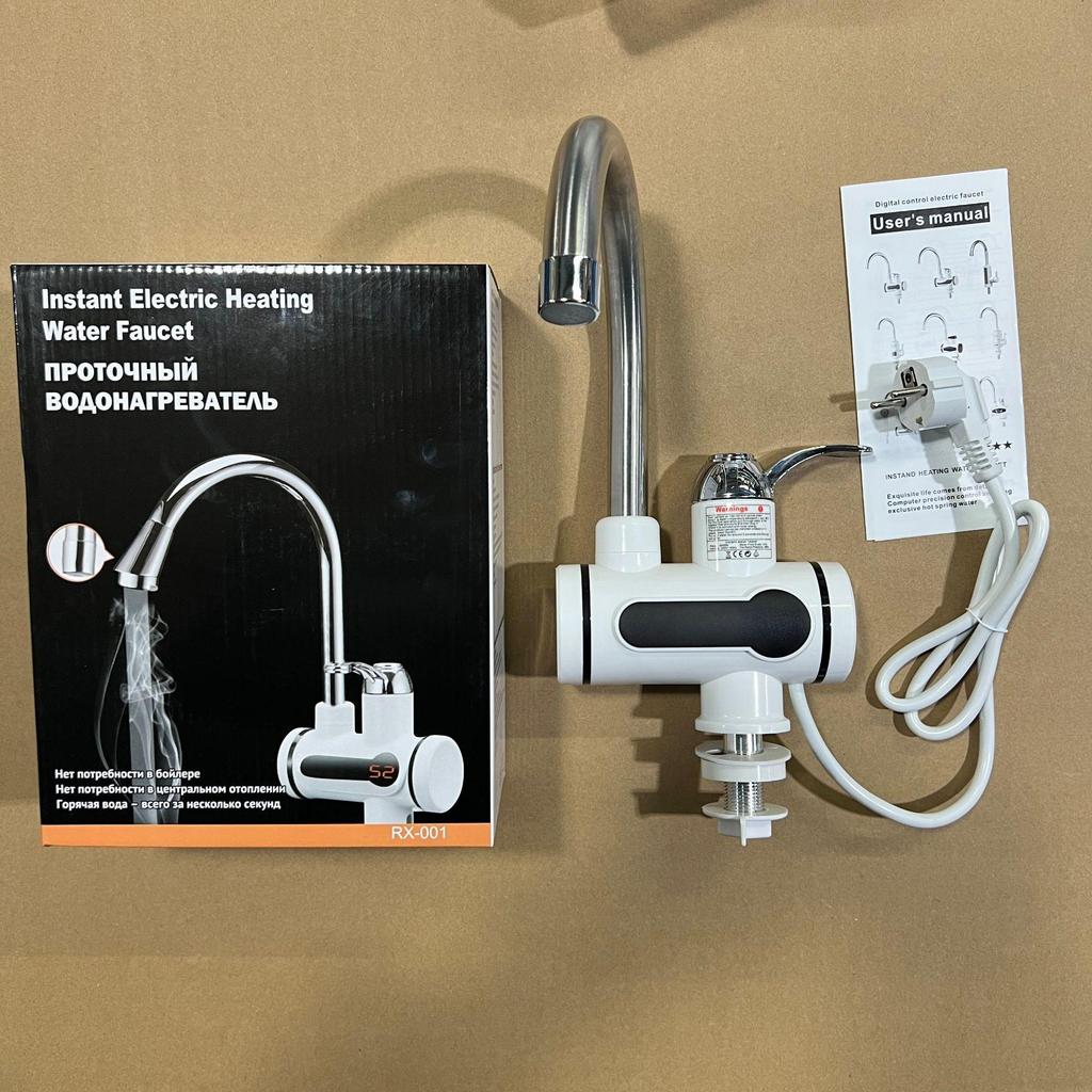 Dual-Use Instant Electric Water Faucet for Kitchen & Bathroom - Hot/Cold Small Water Heater for Shower