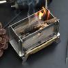 Outdoor Camping Stainless Steel Mini Firewood Stove, Aromatherapy Stand, Portable Exquisite Home Decoration Aromatherapy Stove