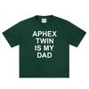 Punk Aphex Twin Print TShirt Oversized Mens Hip Hop Streetwear Harajuku Clothing Goth Letter Short Sleeve Tops Cotton Tees Y2k
