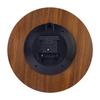 Wall Luminous fluorescent Nighttime Second Hand Stop Wood Grain Wall Clock for Gift Clock, Radio-Controlled, Luminous, (with glow-in-the-dark