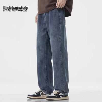 Mark Fairwhale Men's Vintage Straight-Leg Loose Jeans