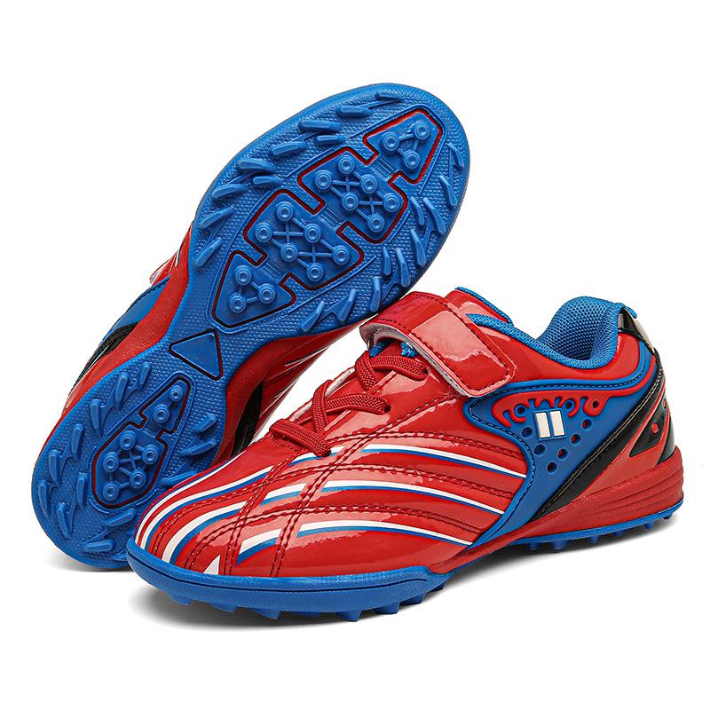 

New student football sneakers children s Velcro broken nails training football shoes football boots 39