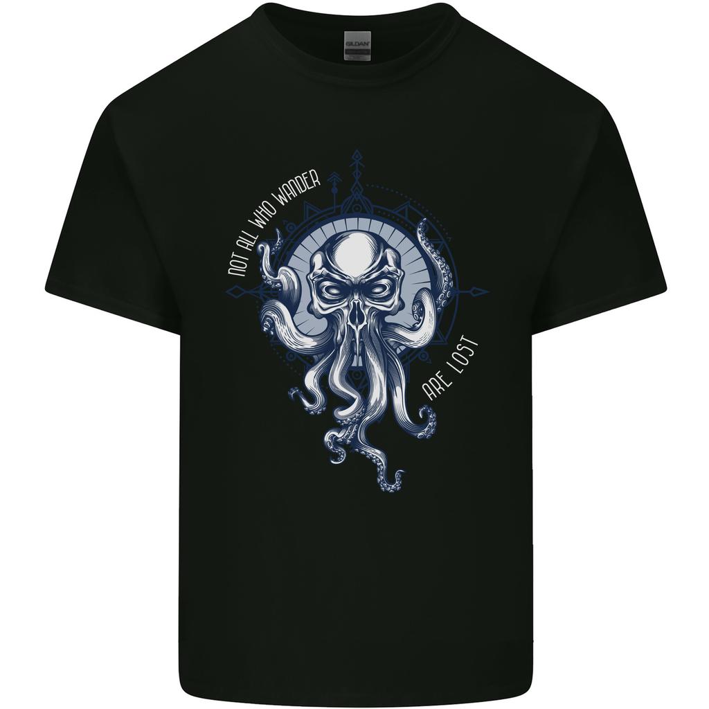 Cthulhu Wander Kraken Octopus Ocean Unisexs Light Cotton TShirt