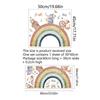 Wall Stickers Cartoon Animal Rainbow Self Adhesive Wall Sticker Fox Elephant Brown Bear Children's Room Home Decoration Stickers