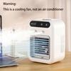 Tragbarer Mini-Persönlicher Luftkühler, Mini-Luftkühler-Ventilator, USB-wiederaufladbarer Luftkühler mit Digitalanzeige, Klein und Leichtgewicht Luft