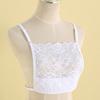 Women Lace Camisole Bras Wrapped Chest Strapless Adjustable Chest Cleavage Cover Wrap Anti-light Faux Collar Costume Accessories