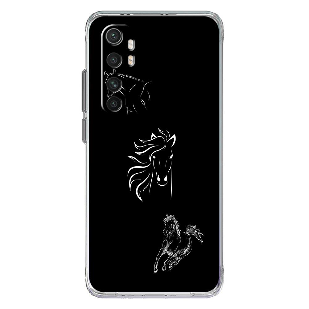 Animal Art Horse Phone Case For Xiaomi Poco X5 NFC X3 F5 F4 F3 M3 14 13T 12T 12 13 Lite 11 Ultra Mi 10T 5G 11X Pro Clear Cover