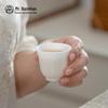 Nanshan Mr. White Porcelain Kung Fu Tea Set with Bell Gaiwan (9-piece)