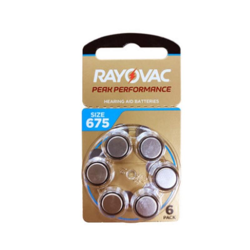 Rayovac Zinc-Air Hearing Aid Batteries 1.45V A10, A312, A13, A675 