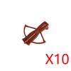 MOC Military Medieval Building Blocks Accessories Soldier Figures Bicolor Weapons Crossbow Sword Helmet Tomahawk Toy Gift X006