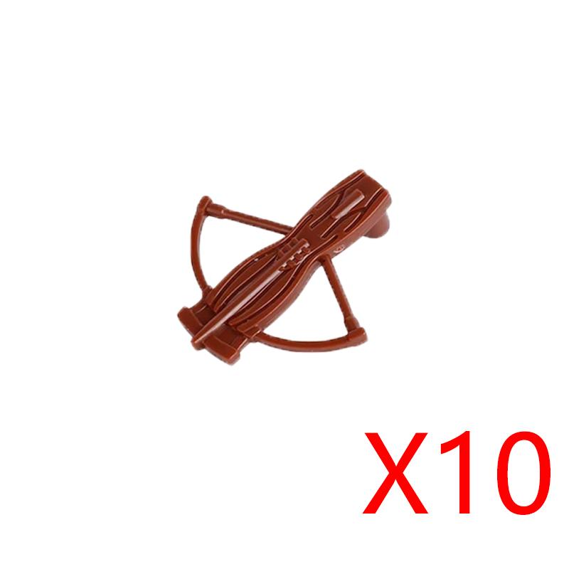 MOC Military Medieval Building Blocks Accessories Soldier Figures Bicolor Weapons Crossbow Sword Helmet Tomahawk Toy Gift X006