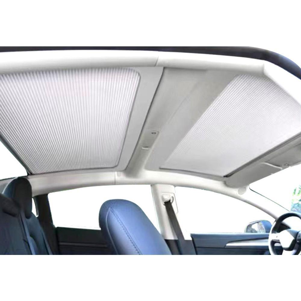Tesla Model 3/Y Magnetic Retractable Sunshade for Roof Skylight
