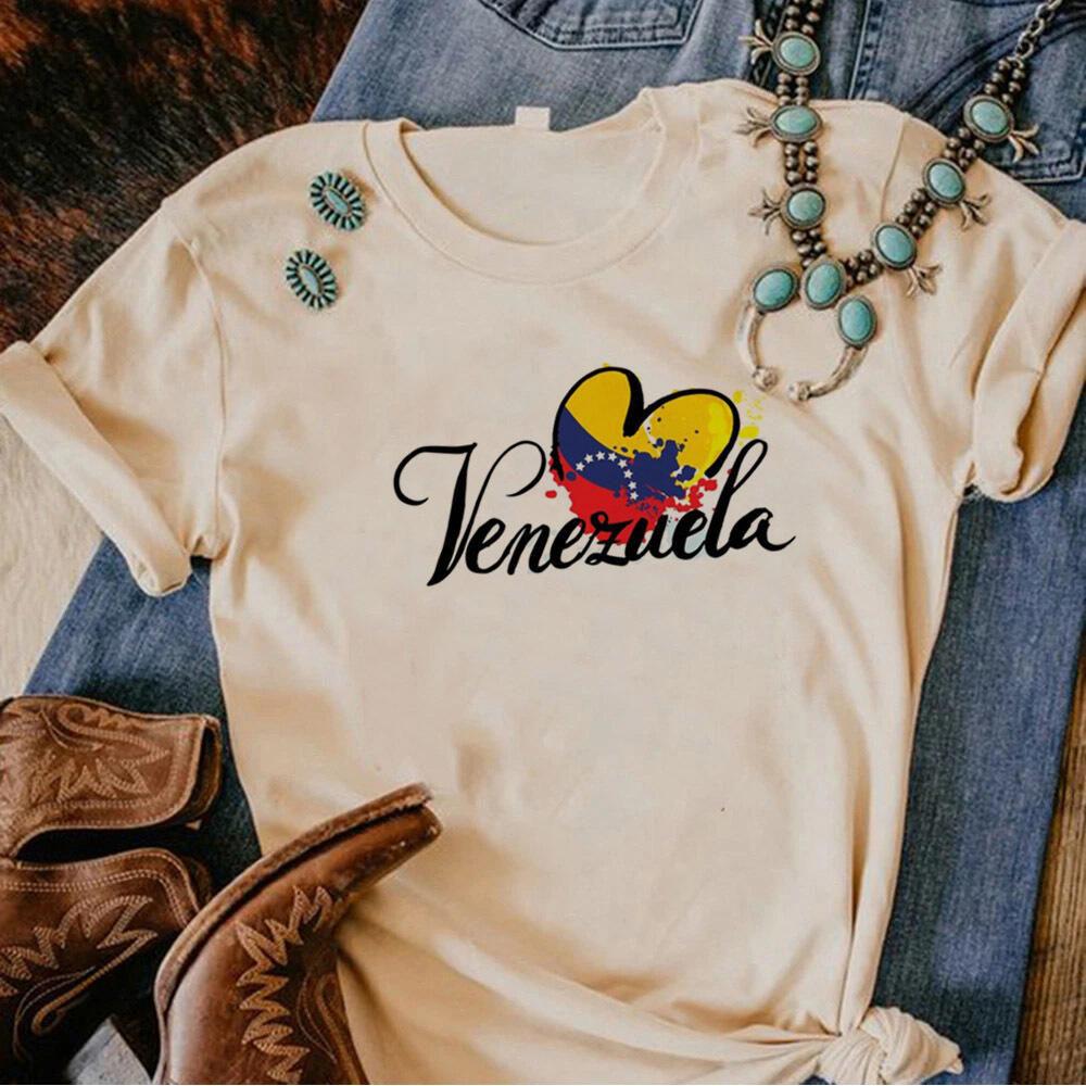 Venezuela Women Punk Breathable Graphic Pastel harajuku aesthetic tshirt Gothic Grunge Digital Psychedelic Breathable S