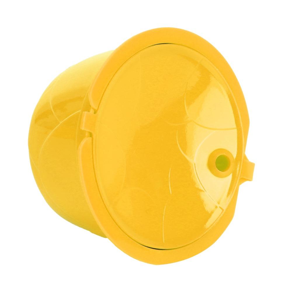 Yellow Color Reusable Coffee Filter Includes Spoon Includes Brush Coffee Making Accessory Reusable Design Coffee Capsule Kit