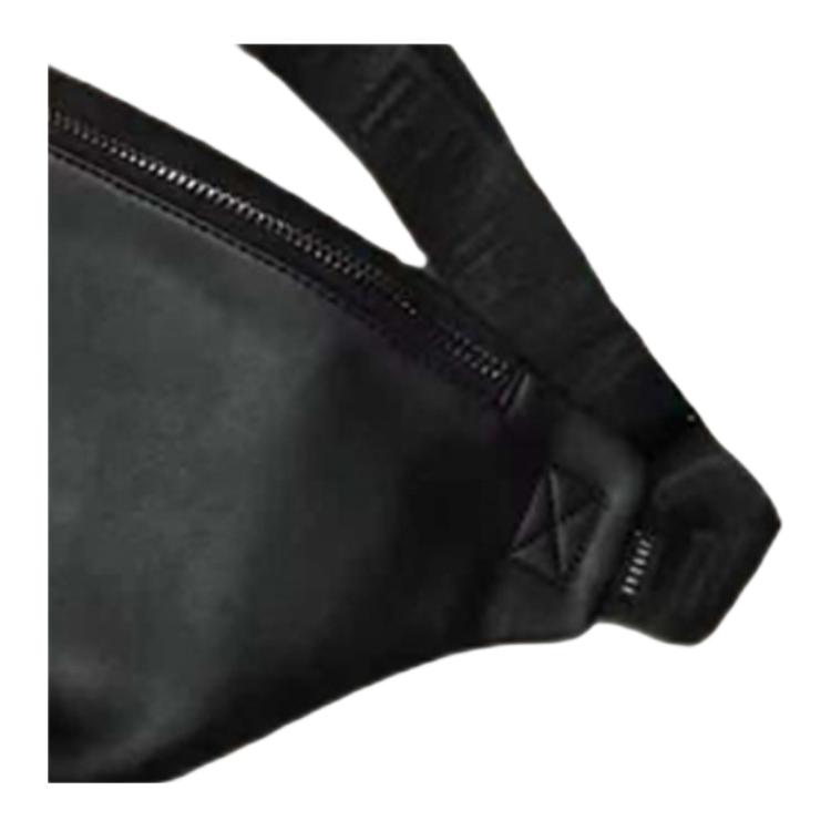 Jordan Air Logo Trendy Sports Leather Crossbody Waist Bag Unisex bags Black DR2919-010
