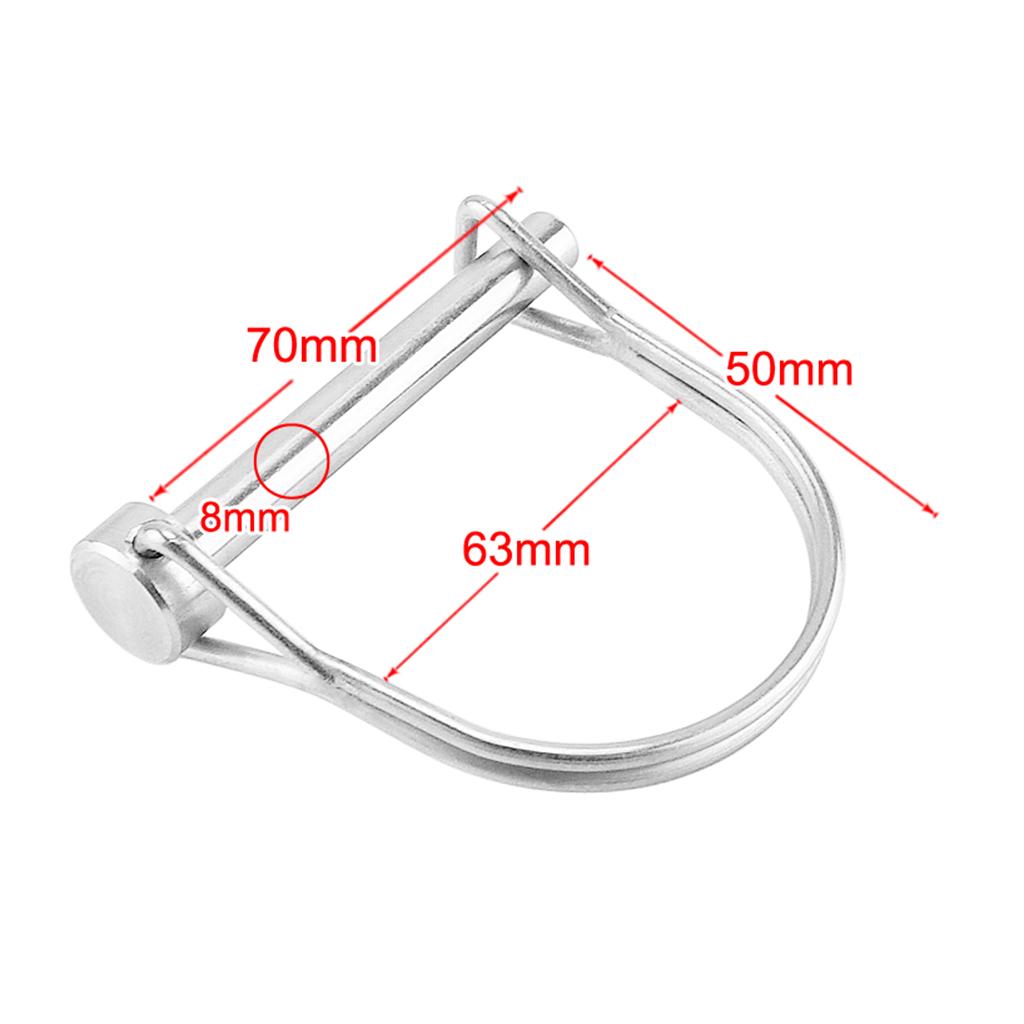 Buy 8x70mm 316 Stainless Steel Round Arch Locking Lock Pin For Marine