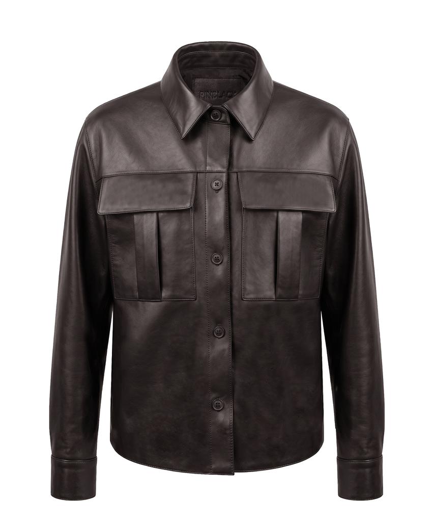 PINBLACK Out-Pocket Naked Leather Shacket