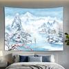 Minimalist Zen Winter Scene Tapestry, Tea Room And Living Room Artistic Home Decoration Wall Hanging Fabric