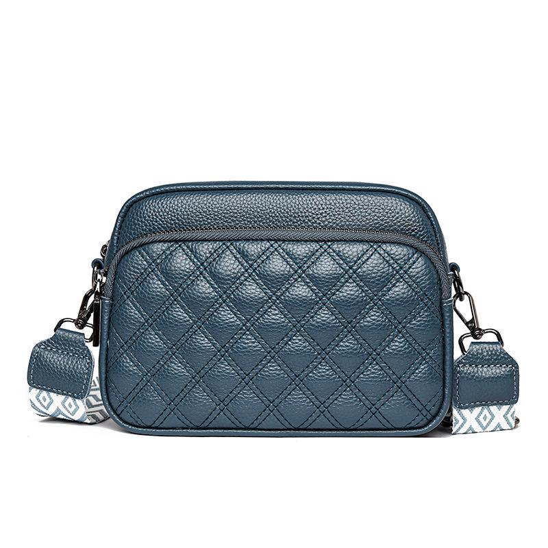 Women's Top Grain Leather Mini Square Bag - Elegant European Shoulder Bag with Versatile Styling for Daily Casual & Office Outfits