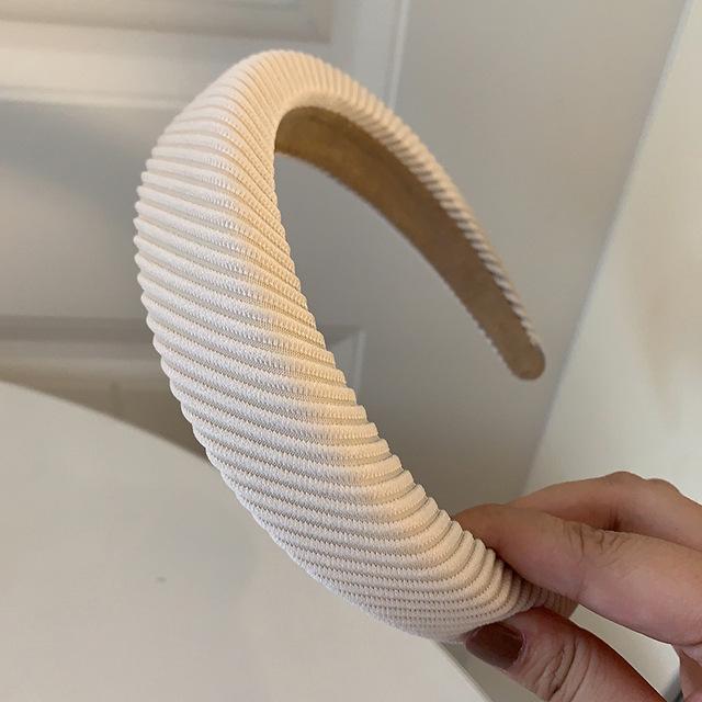 New Fashion Hair Hoop Hair Bands for Women Girls Solid Color Twilled Headbands Designer Wide Hairband Hair Accessories Headwear