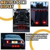 Car Trailer Tail Light Bar, 3-Light 9 LED Gap Identification Marker Light Strip With Stainless Steel Bracket, Identification Marker Light With Black