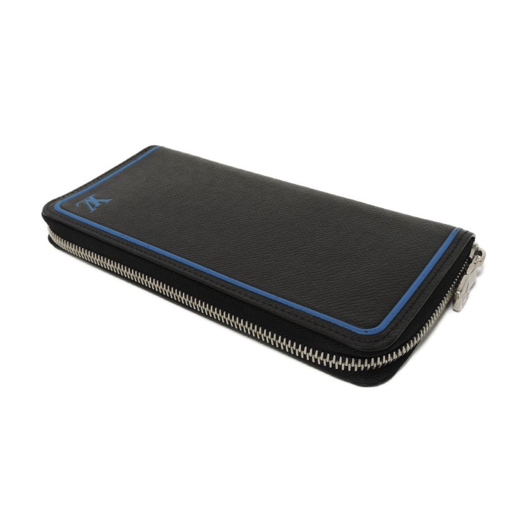 Used 12564 Zippy Wallet Vertical M30070 7940 New Zip Around Black Blue Taiga Noir Men's from Japan AUTHENTIC