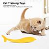 Soft Silicone Catnip Fish Cats Toys Pet Cat Chewing Clean Teeth Training Interactive Toys