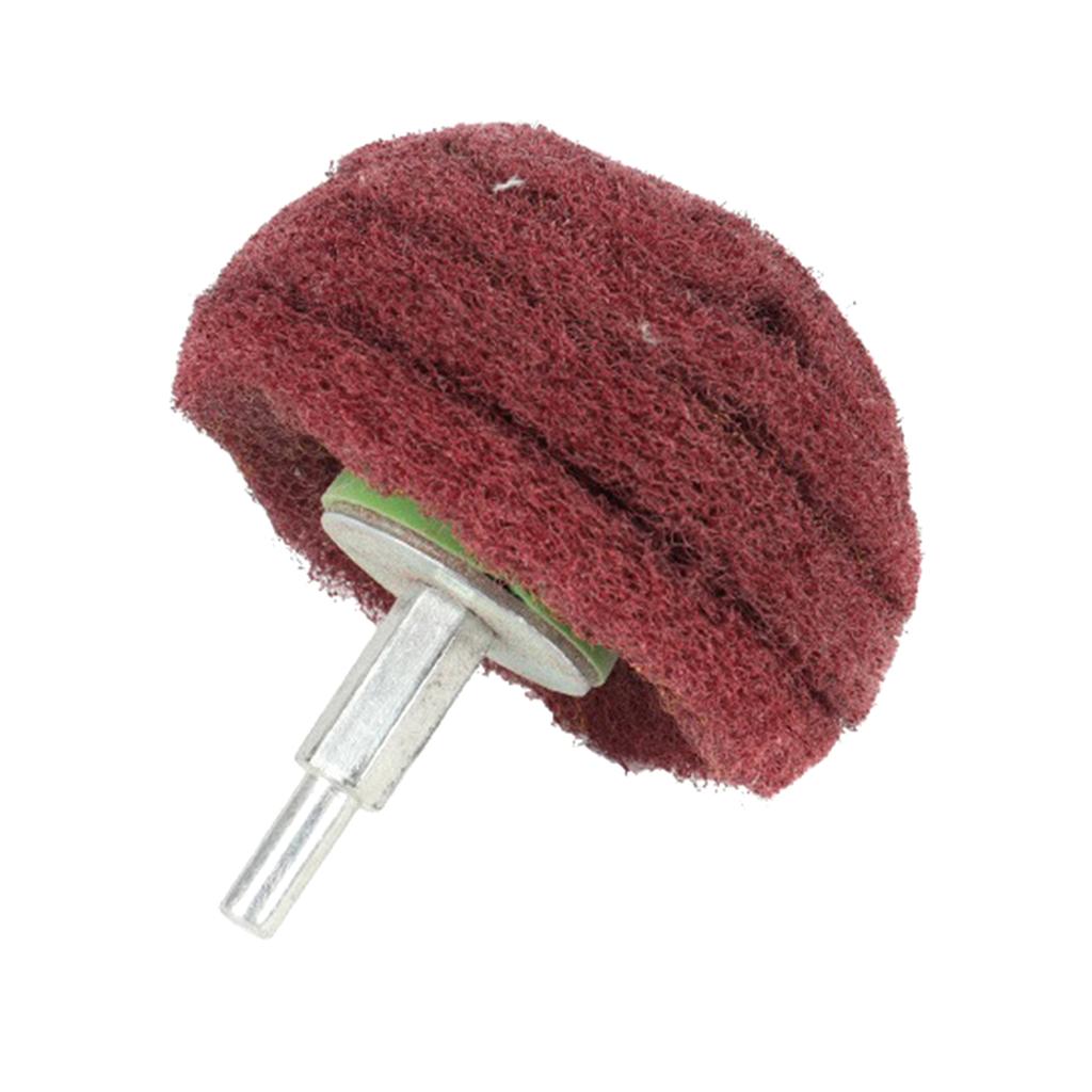 Pack of 2 Scouring Pad Heads Dual Grinding Abrasive Mushroom Ball Polishing Wheel for Metal Wood Plastic Polishing