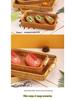 Woven Rattan Snack & Fruit Basket Tray for Living Room or Picnic Display