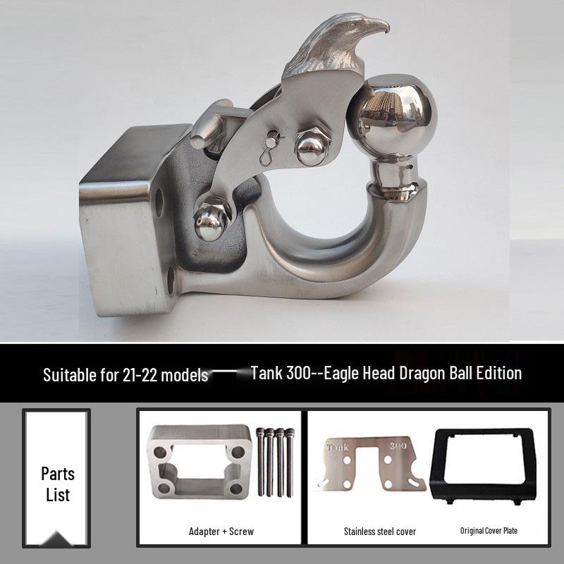 Premium 304 Stainless Steel Tow Hook for Tank 300, Patrol Cruiser, Land Cruiser, and Universal Rogue