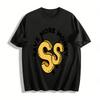 Save More Money Dollar Sign Print Casual Versatile Short Sleeve Tee Pure cotton T-shirt
