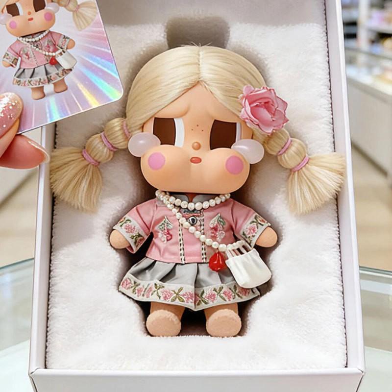 15cm CRYBABY Doll Outfit Set Vacation Theme Skirt Top Bag Necklace Floral Hairpin Accessory