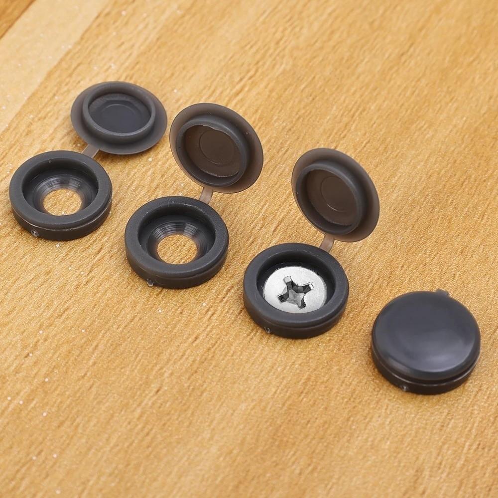 100PCS DIY Screw Protective Covers Snap Protective Fold Snap Cap Decorative Hardware
