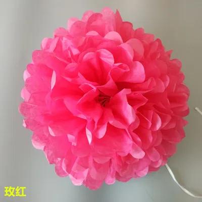 10-35cm Tissue Paper Pompoms Wedding Decorative Paper Flowers Ball Baby Shower Birthday Party Decoration paper pom poms DIY