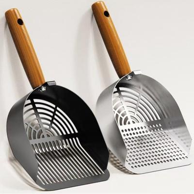 Large Stainless Steel Cat Litter Scoop - Durable Pet Cleaning Tool