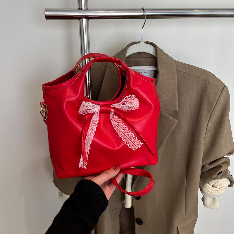 Premium Bow Large Capacity Handbag Women's New Trend Fashion Shoulder Messenger Bag