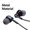 Explosive Metal Earphones In-ear Wired Subwoofer Game Computer Mobile Phone Earphones Wire Control with Microphone