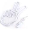 Neon Sign Light Innovative Victory Gesture Decorative Lamp USB Powered for Bedroom Cabinet Shelf