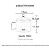 1500ml High Borosilicate Glass Soup & Noodle Pot with Handle