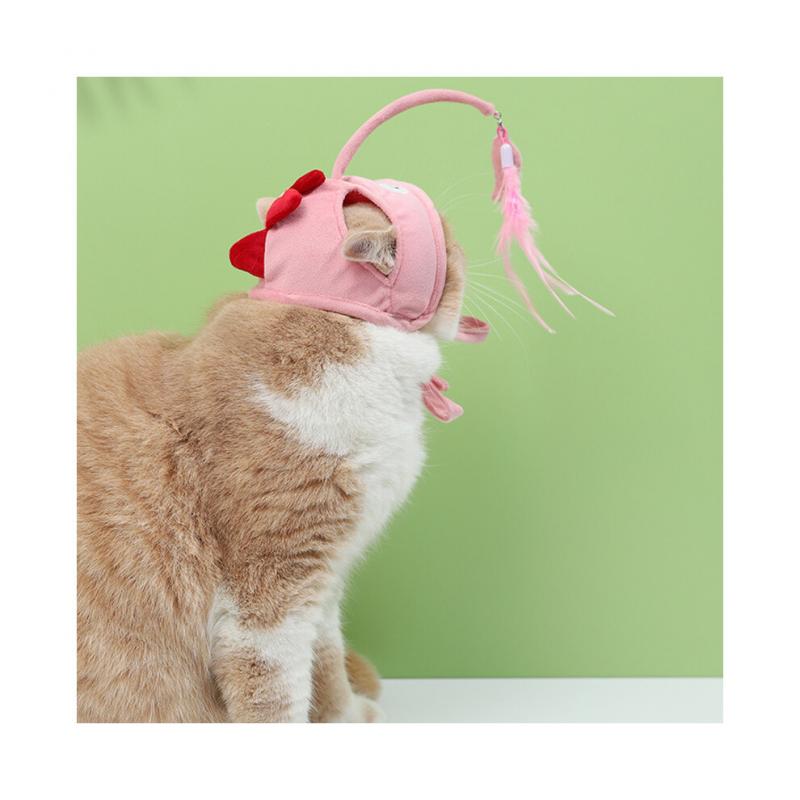 Creative Pet Growth Environment, Interactive Cat Hat For Summer Comfort And Natural Instinct Encouragement
