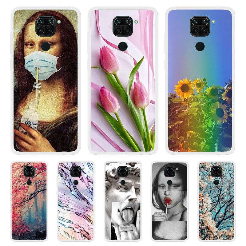 Custodia Sfumata Per Redmi Note 9 / Redmi 10X 4G - Cover Morbida In TPU Rosa/Viola - Ultra Sottile E Antigraffio