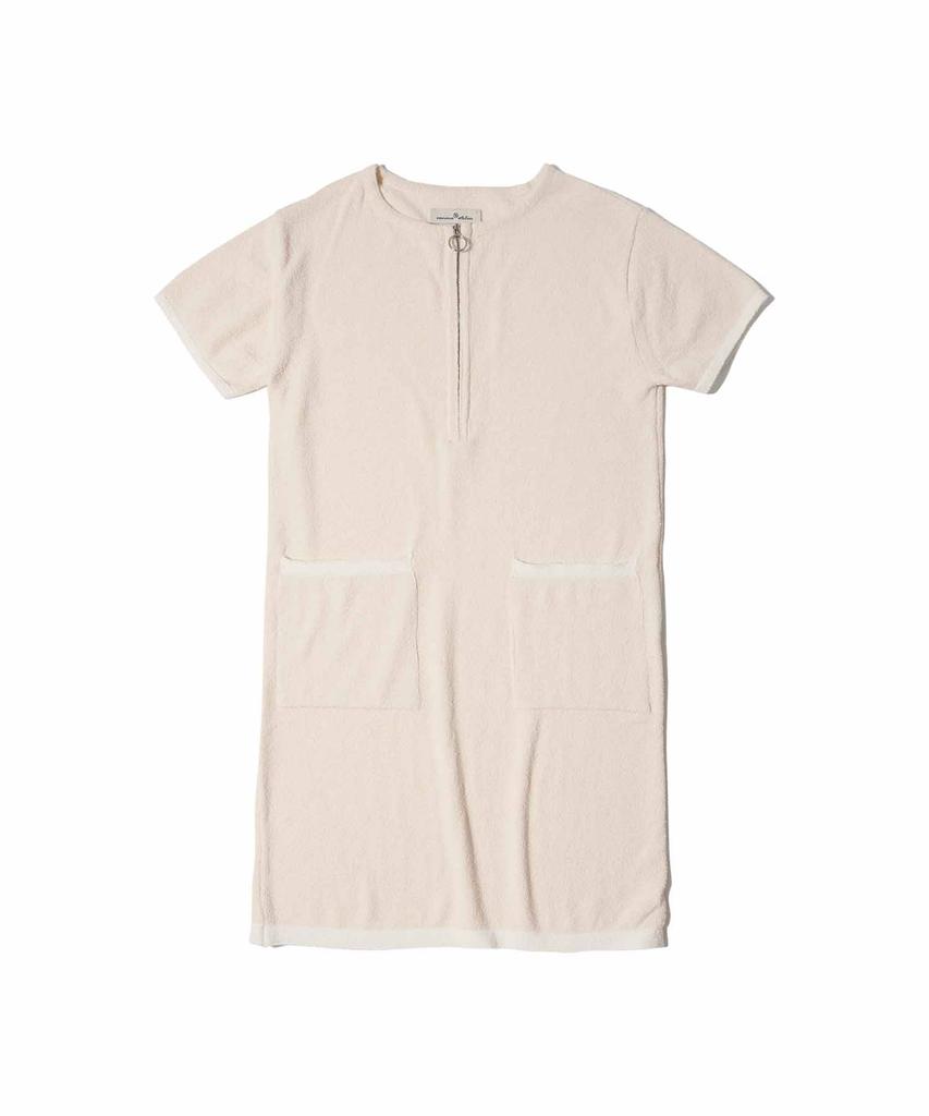 Banwonateullie Kn4224 Boucle Zip-Up Dress_Light Beige