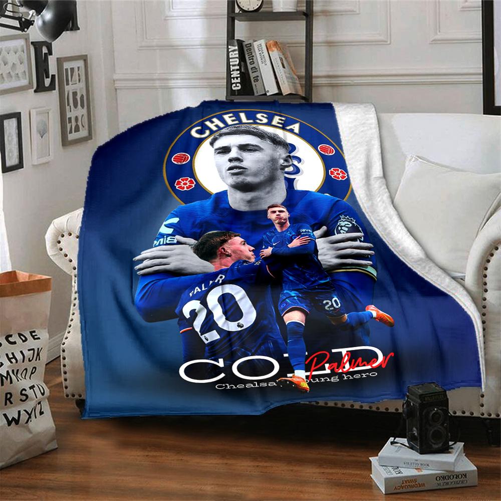 Chelsea Fc Football Player Blanket Warmthful Decor Suitable for Bedding Office Chair Sofa for All Seasons Stylish Decor