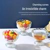 Minimalist Glass Dessert and Yogurt Cup for Salads and Ice Cream