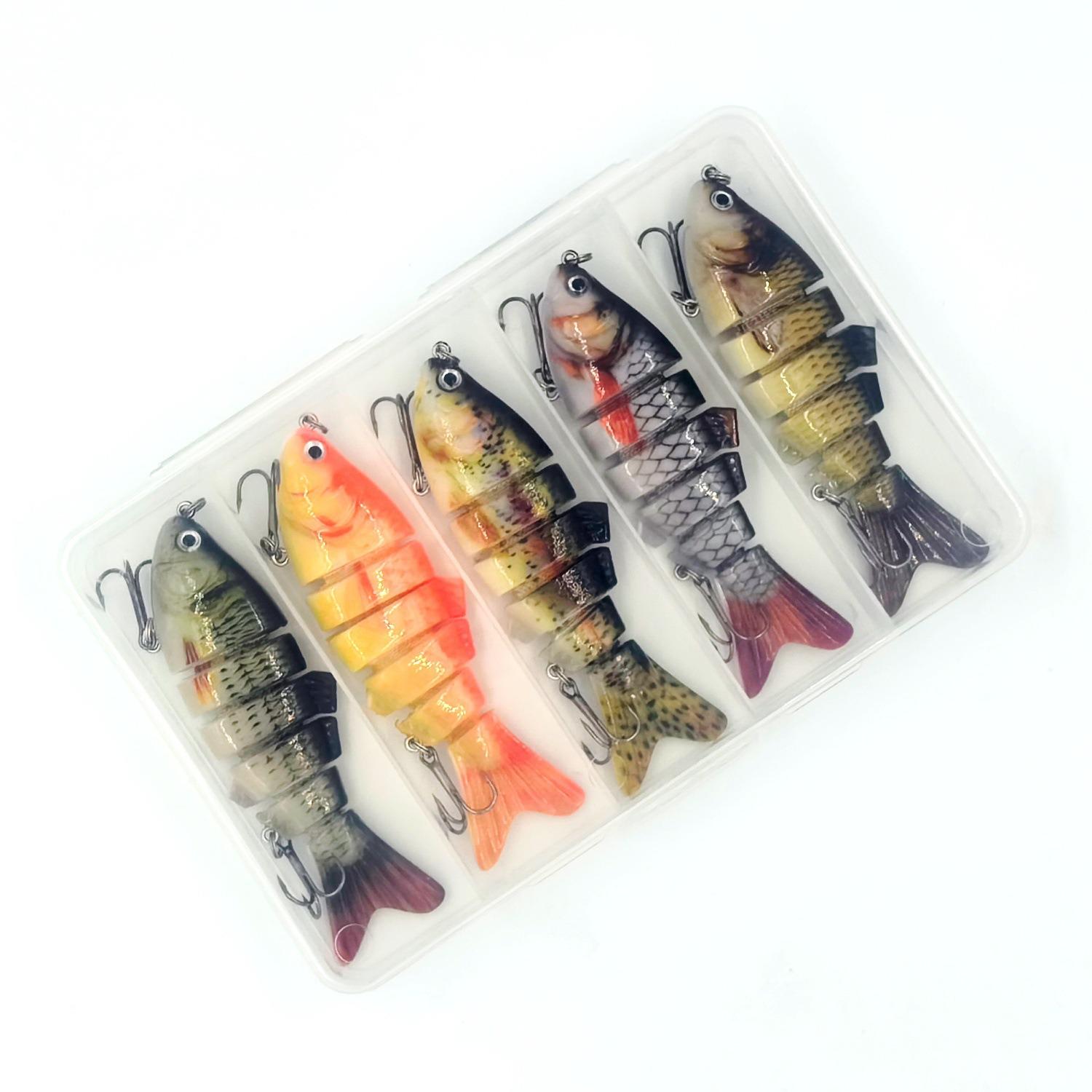 5-Piece 16g 3D Multi-Section Sinking Pencil Lure Set